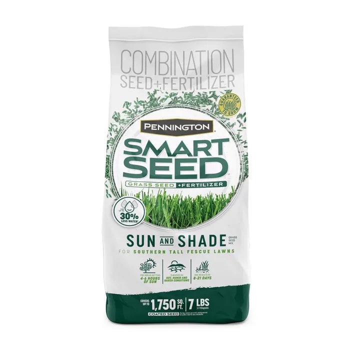 Pennington Smart Seed Mixed Full Sun/Medium Shade Grass Seed and Fertilizer 7 lb (Pack of 4)