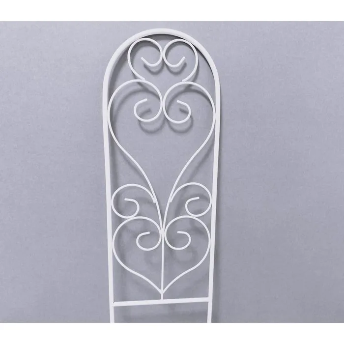 Living Accents 24 in. H White Steel Trellis