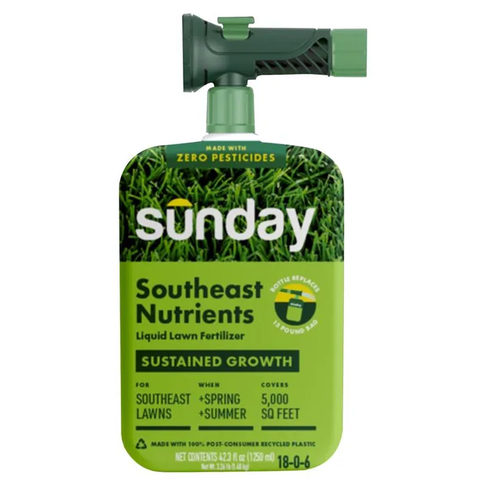 Sunday All-Purpose Lawn Fertilizer For All Grasses 5000 sq ft (Pack of 4)