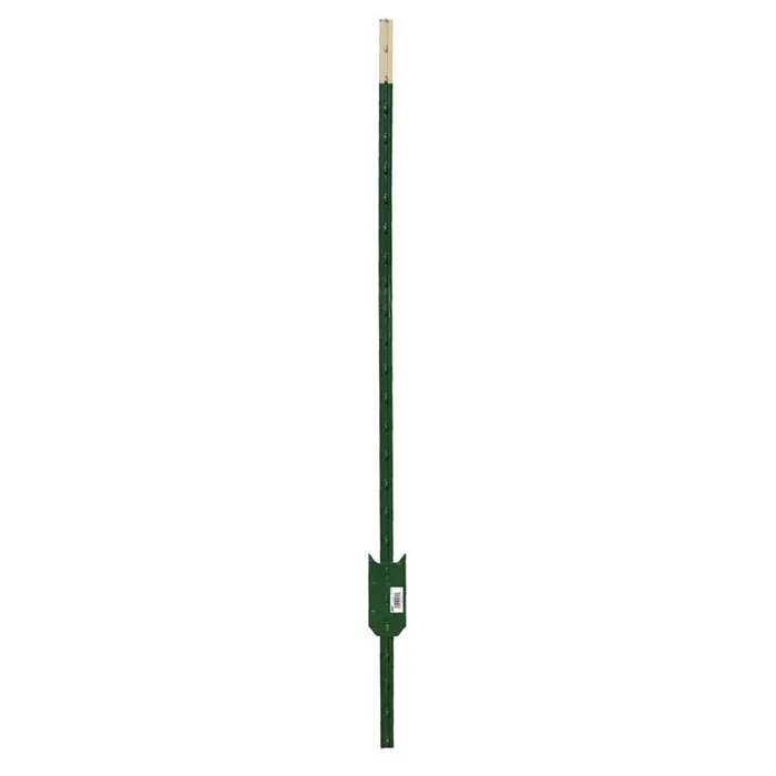 FarmGard 6 ft. H Rail Steel / Billet Studded T-Post (Pack of 5)