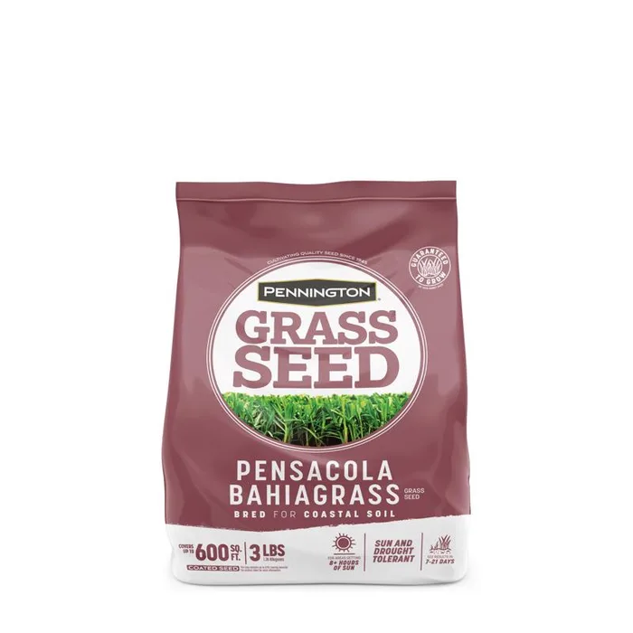 Pennington Pensacola Bahiagrass Full Sun Grass Seed 3 lb
