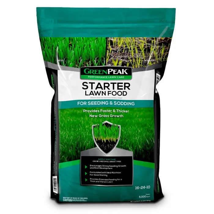GreenPeak Lawn Starter Lawn Food For All Grasses 5000 sq ft