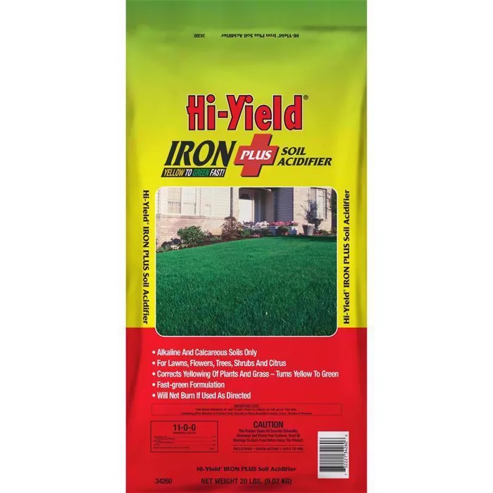 Hi-Yield Iron Plus Soil Acidifier Plus Iron 20 lb
