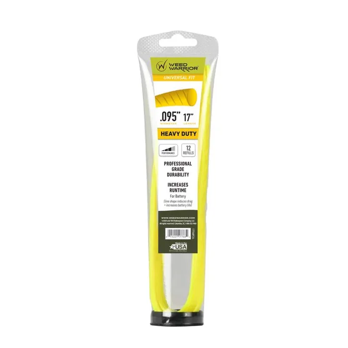 Weed Warrior Professional Grade .095 in. D X 17 in. L Trimmer Line