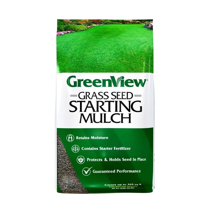 GreenView Fairway Formula All Grasses Sun or Shade Grass Seed Starting Mulch 18 lb