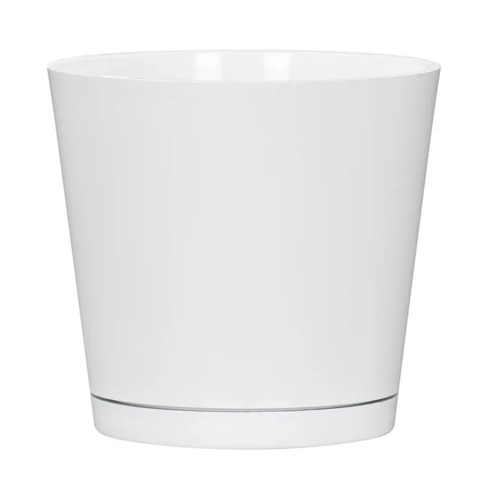 L&G 5.7 in. H X 6 in. W X 6 in. D X 6 in. D Resin Planter White
