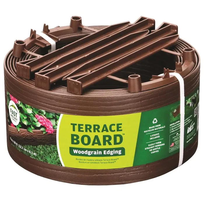 Master Mark 20 ft. L X 5 in. H Plastic Brown Landscape Edging Kit (Pack of 4)