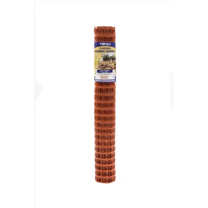Tenax 4 ft. H X 100 ft. L Polyethylene Guardian Warning Barrier Orange