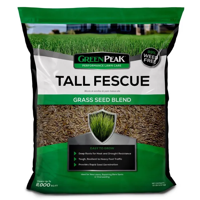 GreenPeak Tall Fescue Grass Sun or Shade Grass Seed 20 lb