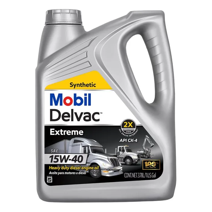 Mobil Delvac Extreme 15W-40 Diesel Multi Grade Engine Oil 1 gal (Pack of 4)