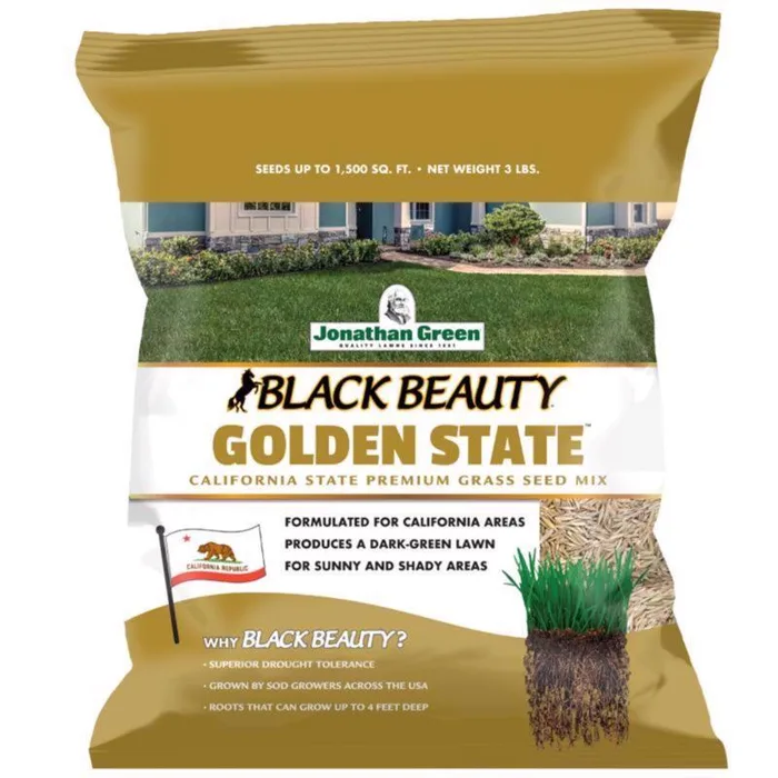 Jonathan Green Black Beauty Golden State Mixed Sun or Shade Grass Seed 1 lb