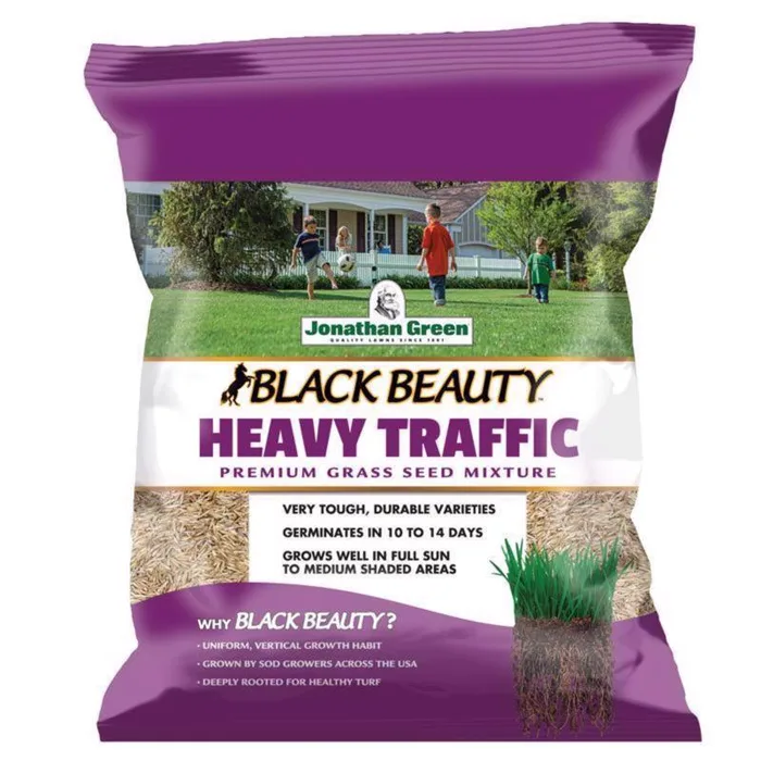 Jonathan Green Black Beauty Heavy Traffic Mixed Full Sun/Medium Shade Grass Seed 3 lb