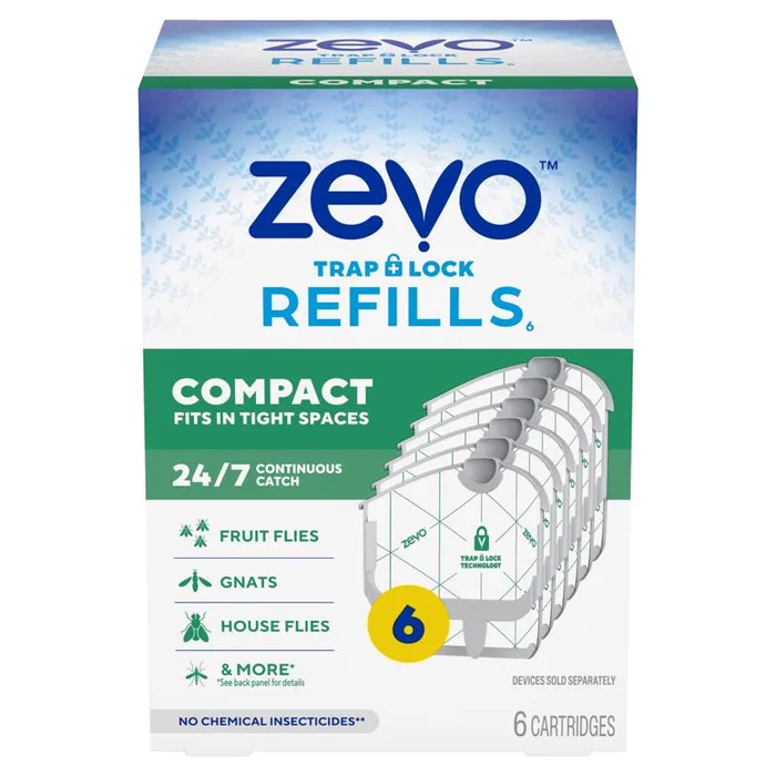 Zevo Compact Flying Insect Trap Refill 6 ct (Pack of 4)