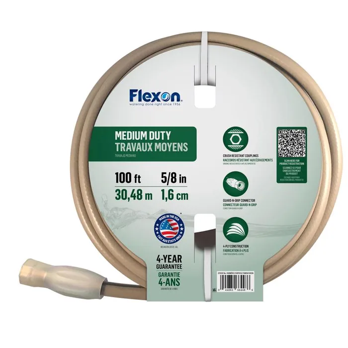 Flexon 5/8 in. D X 100 ft. L Medium Duty Garden Hose