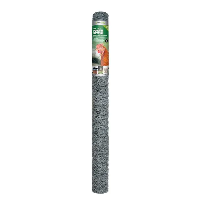 YardGard 36 in. H X 25 ft. L Galvanized Steel Fencing 1 in. X 1 in. in.