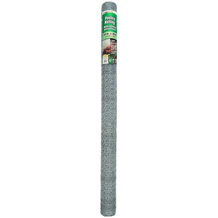 YardGard 48 in. H X 25 ft. L Galvanized Steel Fencing 1 in. X 1 in. in.