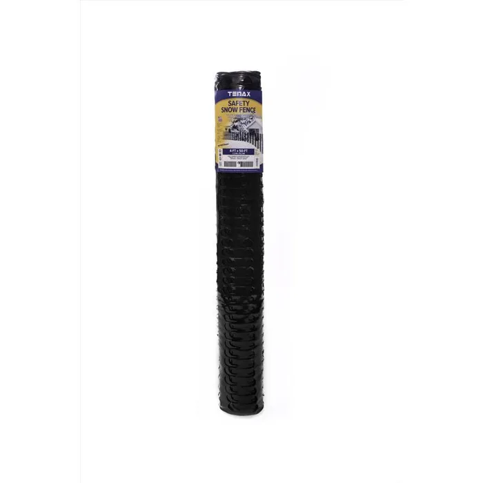 Tenax 4 ft. H X 50 ft. L Polyethylene Snow Guard Fencing Black