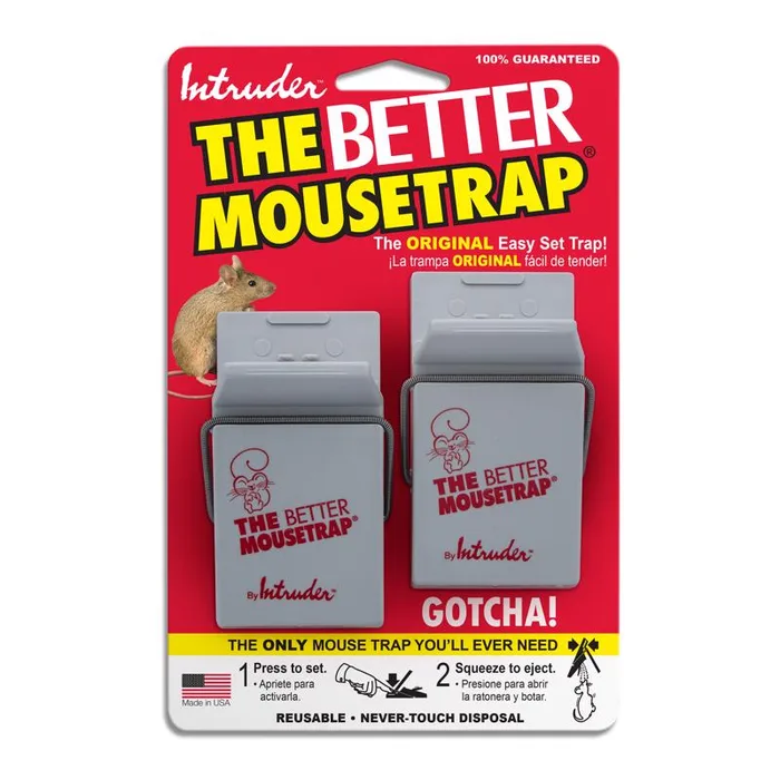 Intruder The Better Mousetrap Small Snap Trap For Mice 2 pk