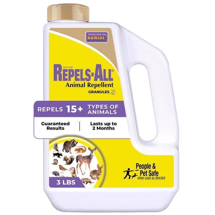 Bonide Repels-All Animal Repellent Granules For Most Animal Types 3 lb (Pack of 4)