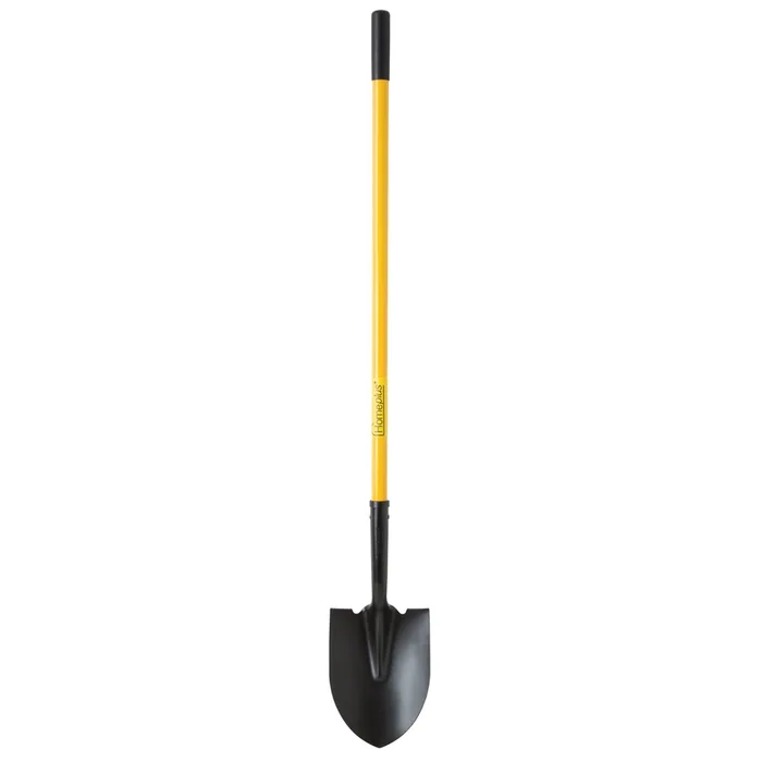 Home Plus 57 in. Steel Round Digging Shovel Fiberglass Handle (Pack of 6)