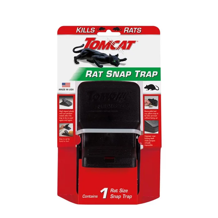 Tomcat Medium Snap Trap For Rats 1 pk (Pack of 8)