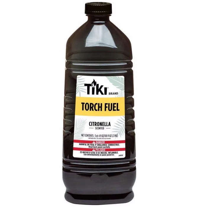 TIKI Easy Pour Citronella Torch Fuel 100 oz (Pack of 4)