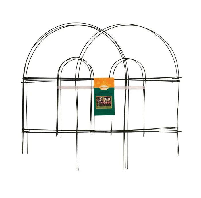 Panacea 10 ft. L X 18 in. H Metal Green Garden Fence (Pack of 12)