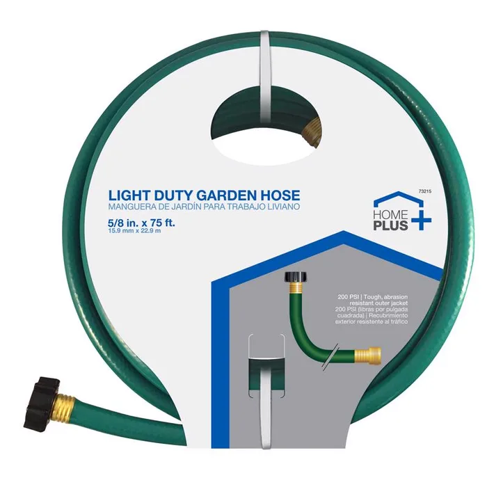 Home Plus 5/8 in. D X 75 ft. L Light Duty Garden Hose (Pack of 3)