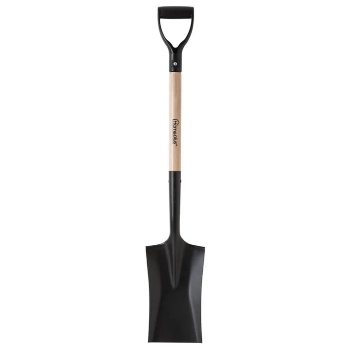 Home Plus 40.5 in. Steel Square Garden Spade Wood Handle (Pack of 6)