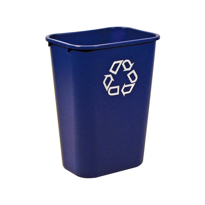 Rubbermaid 10 gal Blue Plastic Recycling Bin (Pack of 12)
