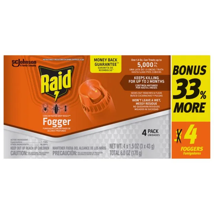 Raid Deep Reach Insect Killer Aerosol 1.5 oz (Pack of 8)