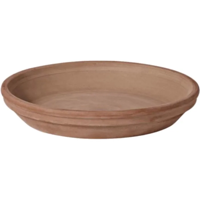 Deroma 6.9 in. D Clay Plant Saucer Brown