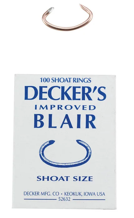 Decker Improved Blair 12.5 Ga. Animal Ring For Shoat 100 pk
