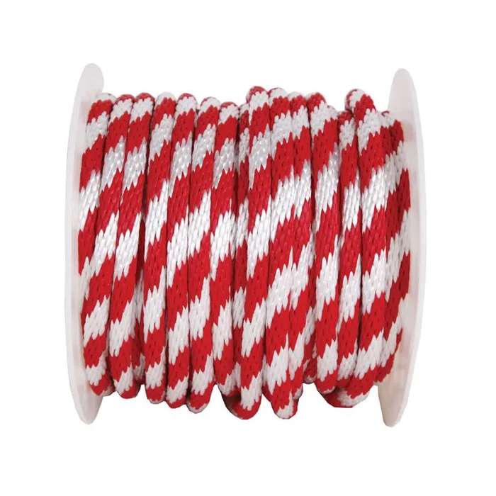 Koch Industries 5/8 in. D X 140 ft. L Red/White Solid Braided Polypropylene Derby Rope