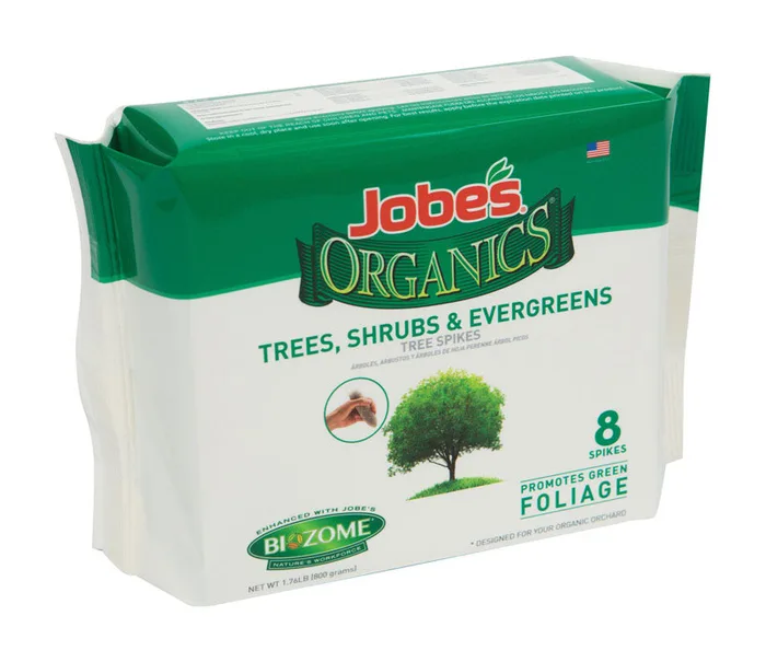 Jobe's Organic Shrubs/Trees/Vegetables 8-2-2 Plant Fertilizer 8 pk