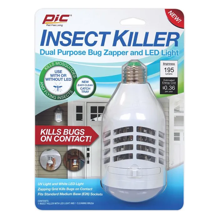 PIC Indoor and Outdoor Electric Insect Killer Replacement Bulb 855 sq ft 9 W (Pack of 3)