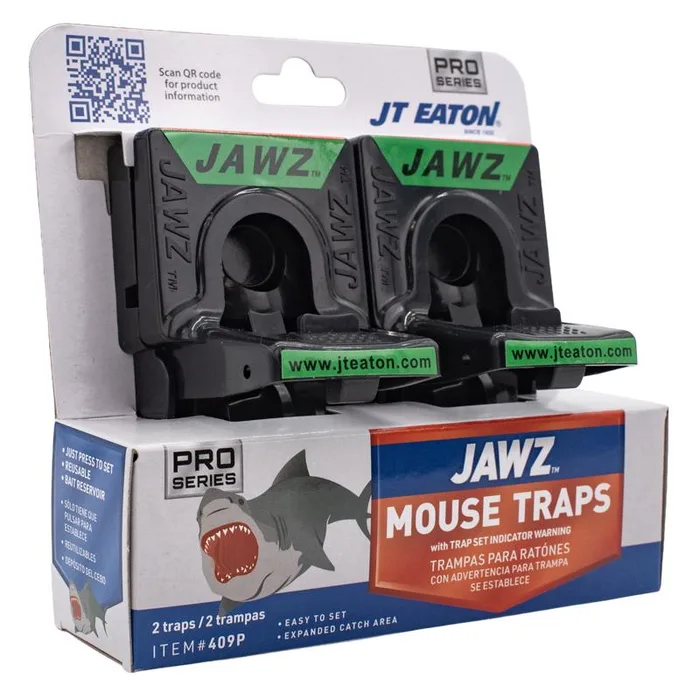 JT Eaton JAWZ Pro Series Small Snap Trap For Mice 2 pk
