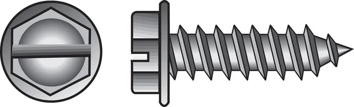 HILLMAN No. 8 Ga. X 1-1/4 in. L Slotted Hex Washer Head Sheet Metal Screws 100 pk