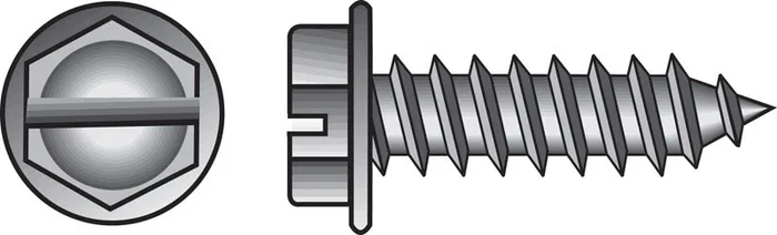 HILLMAN No. 10 Ga. X 3/4 in. L Slotted Hex Washer Head Sheet Metal Screws 100 pk