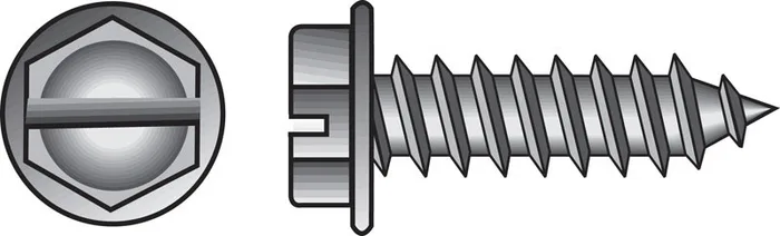 HILLMAN No. 6 Ga. X 5/8 in. L Slotted Hex Washer Head Sheet Metal Screws 100 pk