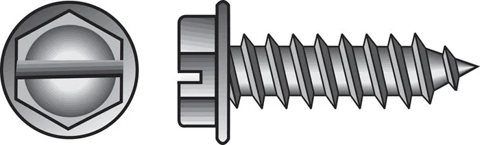 HILLMAN No. 10 Ga. X 2-1/2 in. L Slotted Hex Washer Head Sheet Metal Screws 100 pk