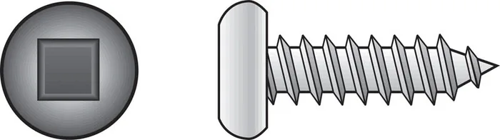 HILLMAN No. 6 Ga. X 1-1/4 in. L Square Hex Head Sheet Metal Screws 1 pk