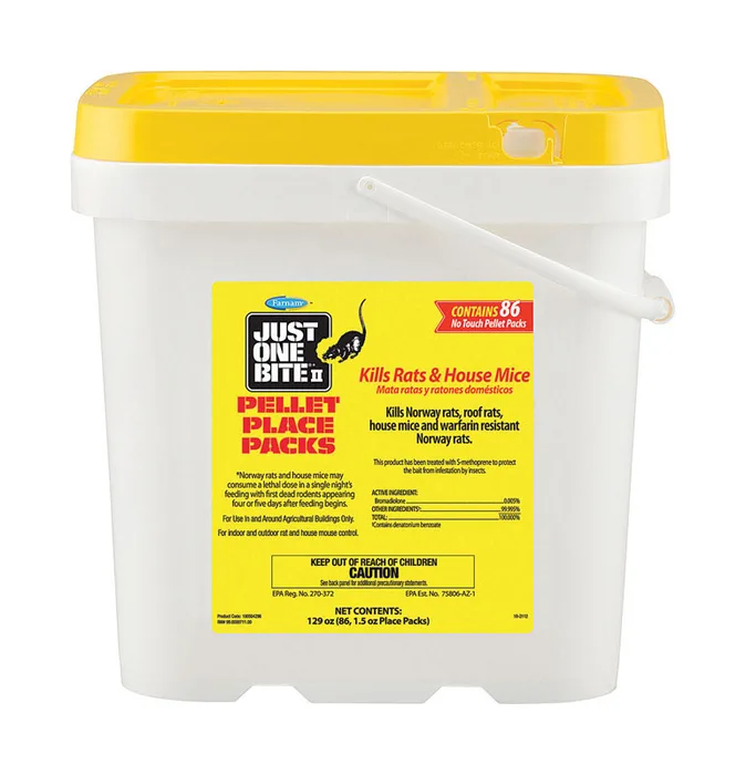 Farnam Just One Bite II Bait Packs For Mice and Rats 1.5 oz 86 pk