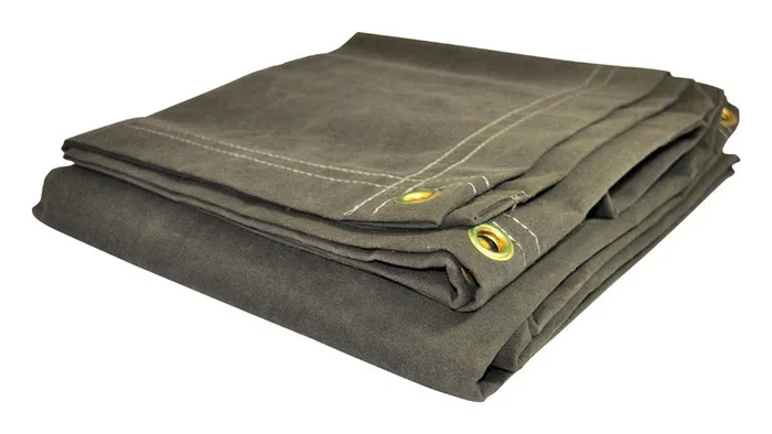Foremost Dry Top 8 ft. W X 10 ft. L Heavy Duty Canvas Tarp Olive