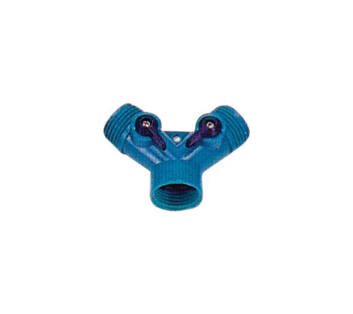 Rugg 3/4 in. Plastic Threaded Female/Male Y-Hose Connector with Shut Offs (Pack of 30)