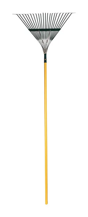 Rugg 54 in. 22 Tine Steel Leaf Rake Wood Handle (Pack of 12)