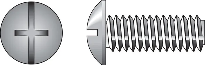 HILLMAN No. 8-32 Ga. X 1 in. L Combination Truss Head Zinc-Plated Steel Machine Screws 100 pk
