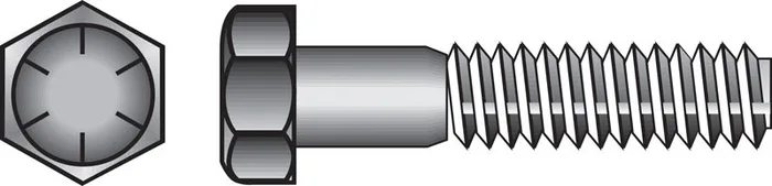 HILLMAN 1/4 in. D X 3-1/2 in. L Heat Treated Steel Hex Head Cap Screw 100 pk
