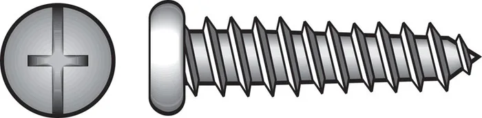 HILLMAN No. 8 Ga. X 3/4 in. L Phillips/Slotted Pan Head Sheet Metal Screws 100 pk