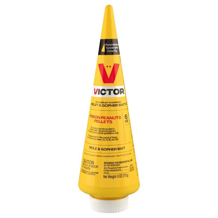 Victor Toxic Peanut-Flavored Poison Peanuts Pellets For Gophers and Moles 6 oz